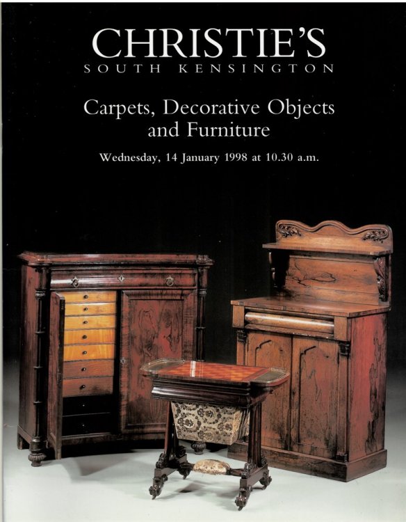 Carpets, Decorative Objects and Furniture. Christie's South Kensington. Wednesday, 14 January 1998. FRN--7864