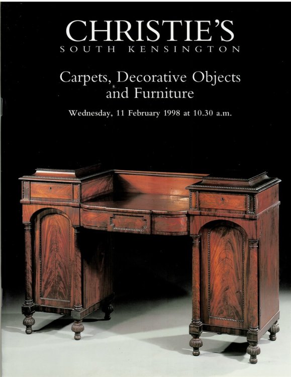 Carpets, Decorative Objects and Furniture. Christie's South Kensington. Wednesday 11 February 1998. FRN--7882