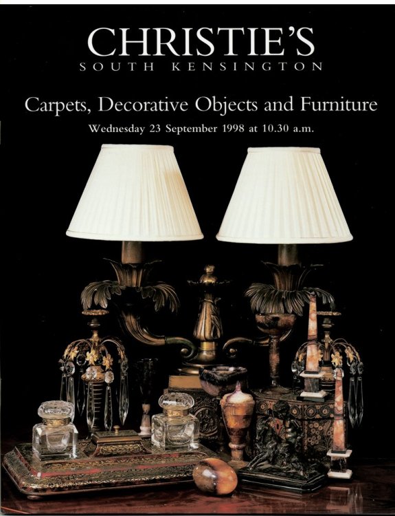 Carpets, Decorative Objects and Furniture. Christie's South Kensington. Wednesday 23 September 1998. FRN--8125