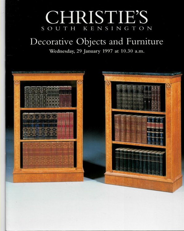 Decorative Objects and Furniture. Christie's South Kensington. Wednesday 29 January 1997. FRN-7478