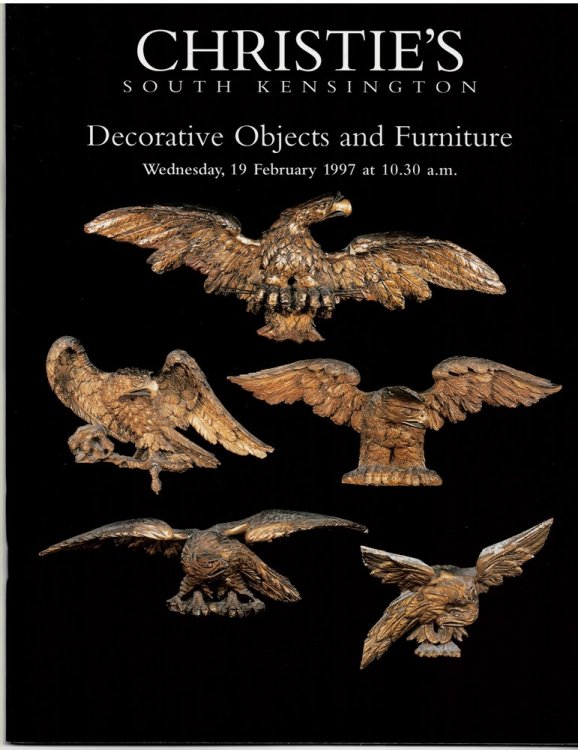 Decorative Objects and Furniture. Christie's South Kensington. Wednesday 19 February 1997. FRN-7494