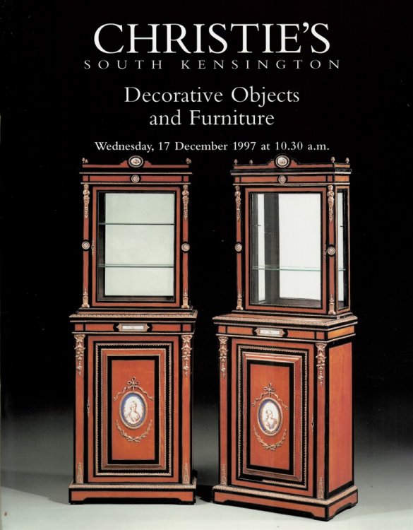 Decorative Objects and Furniture. Christie's South Kensington. Wednesday 17 December 1997. FRN-7842