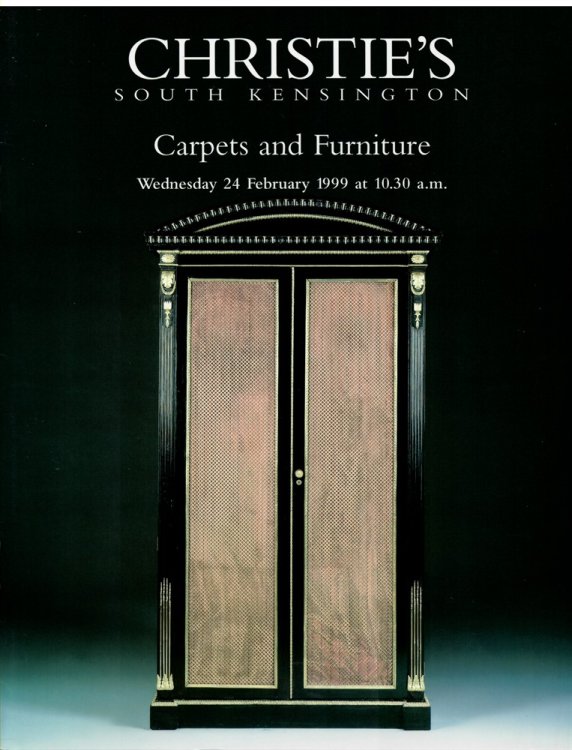 Carpets and Furniture. Christie's South Kensington. Wednesday 24 February 1999. FRN-8297