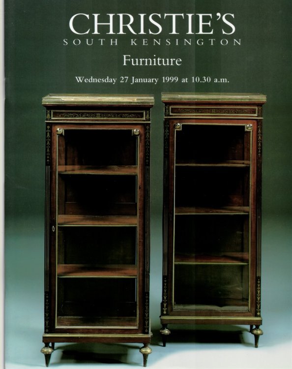 Furniture. Christie's South Kensington. Wednesday 27 January 1999. FRN-8271