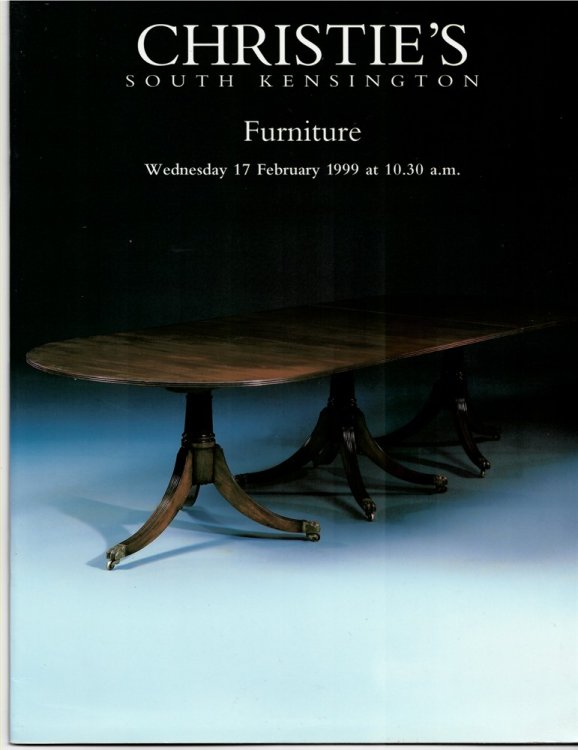 Furniture. Christie's South Kensington. Wednesday 17 February 1999. FRN-8289
