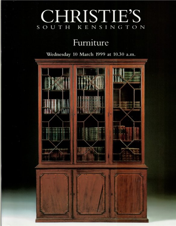 Furniture. Christie's South Kensington. Wednesday 10 March 1999. FRN-8314