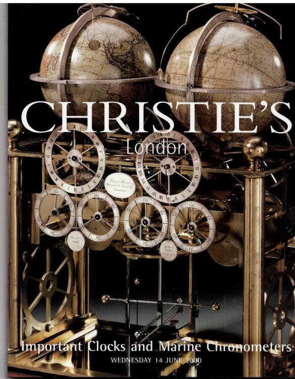 Important Clocks and Marine Chronometers. Wednesday 14 June 2000 MANNA-6302