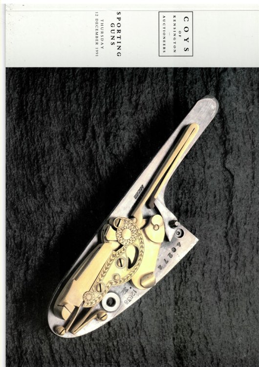 Sale of Sporting Guns and Rifles At Coys Sales Rooms . on Thursday, 12th December, 1991