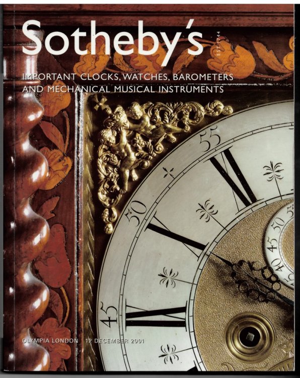 Important Watches, Clocks, Barometers and Mechanical Musical Instruments. Olympia London 12 December 2001