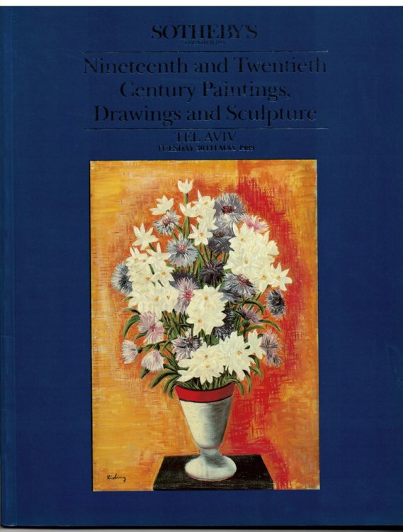 Nineteenth and Twentieth Century Paintings, Drawings and Sculpture. Tel Avid Tuesday 30th May 1989