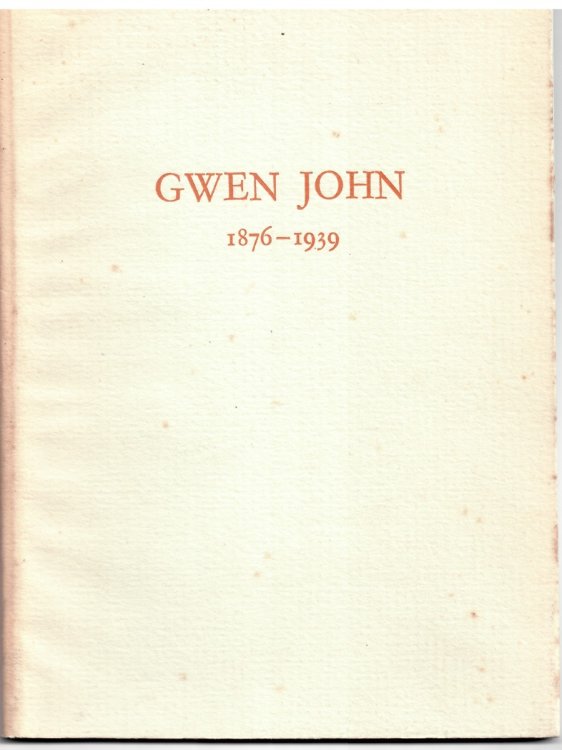Gwen John 1876 - 1939