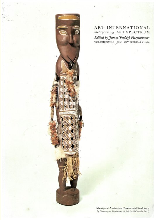 ART INTERNATIONAL Incorporating ART SPECTRUM Volume XX / 1 - 2 . January - February, 1976