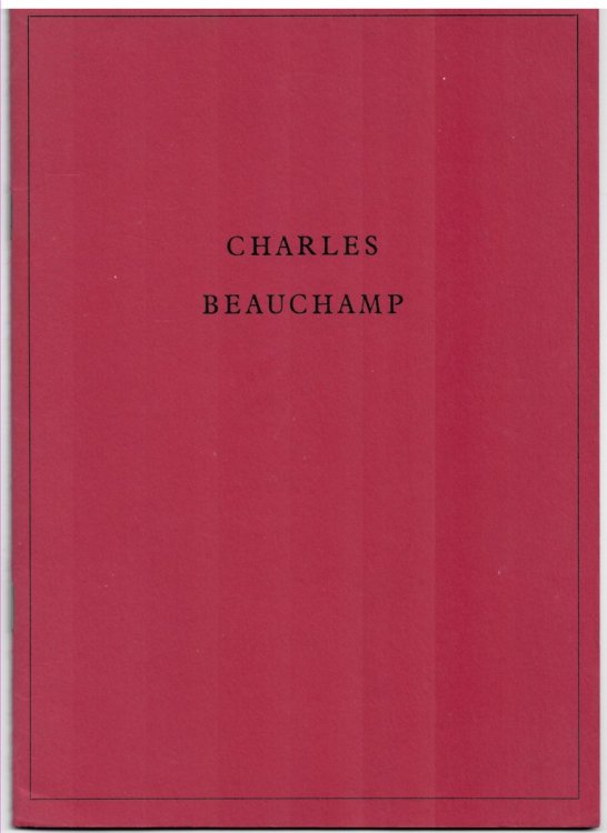 CHARLES BEAUCHAMP. RECENT WORK 9 May to 3 June 1989