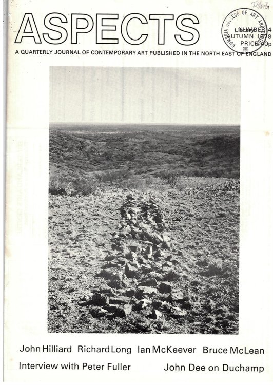 ASPECTS. a JOURNAL of CONTEMPORARY ART . NUMBER 4 Autumn 1978