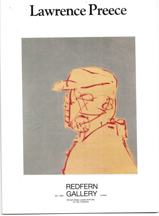 LAWRENCE PREECE New Paintings and Related Drawings April 3 - May 7 1986