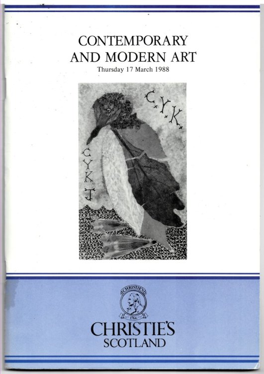 Contemporary and Modern Paintings and Watercolours, Including the Studio Sale of Henry Stuart. 17 March 1988