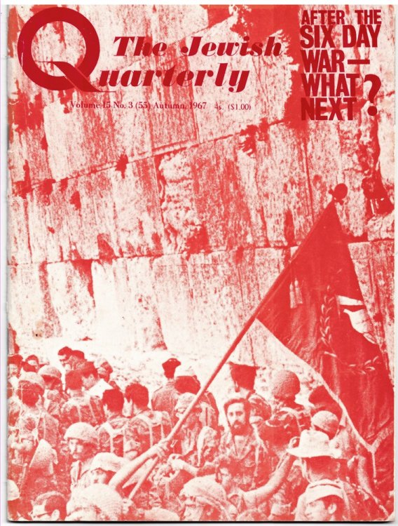 THE JEWISH QUARTERLY. VOLUME 15 No 3 [55] AUTUMN 1967.