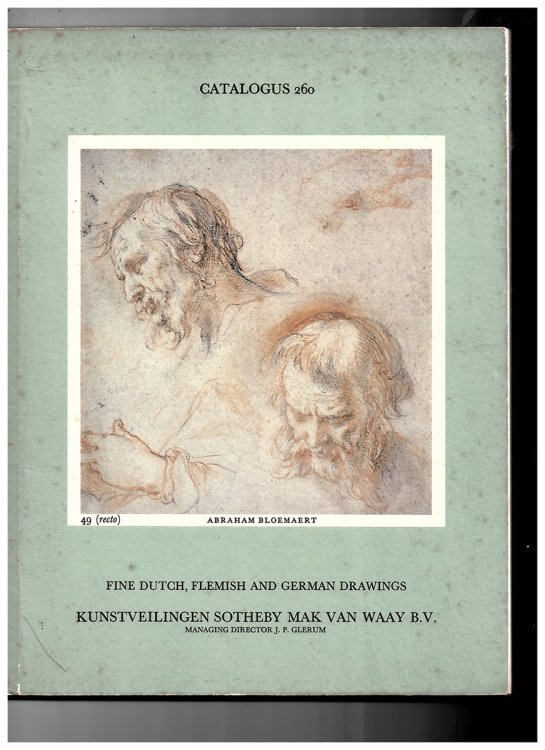 Catalogus 260 Fine Dutch, Flemish and German Drawings. Belangrijke Nederlandse, Vlaamse En Duitse Tekeningen 3 May 1975 3 Mei 1976