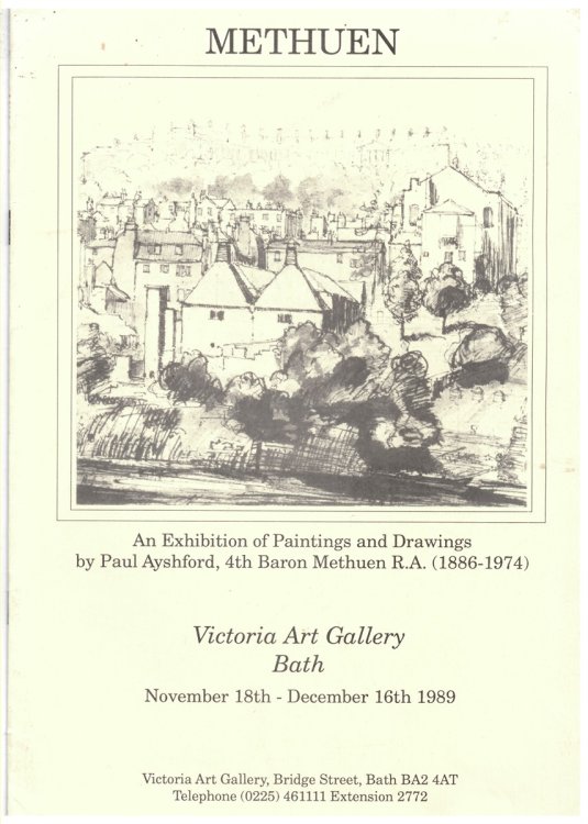 An Exhibition of Paintings and Drawings by Paul Ayshford, 4th Baron Methuen R. A. (1886 - 1974)