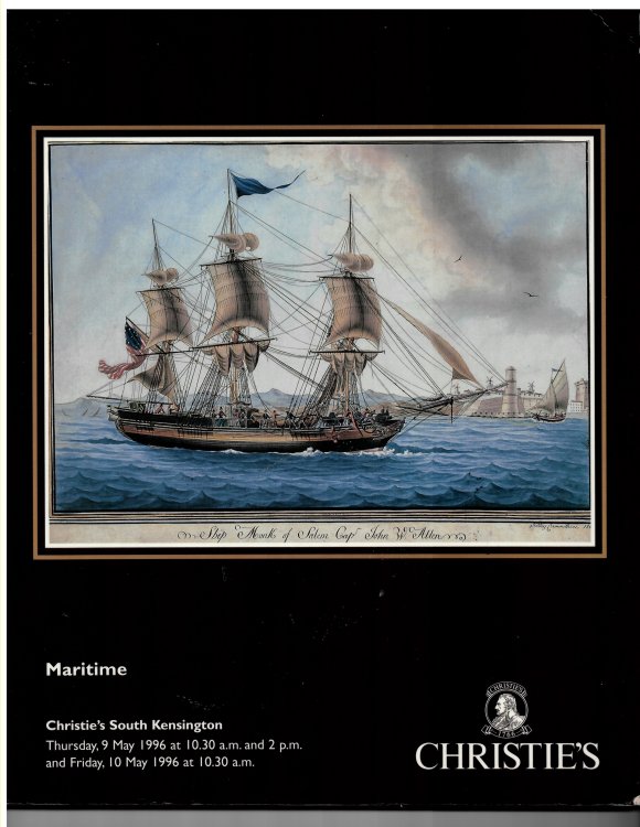 MARITIME. Christie's South Kensington 9 & 10 May 1996