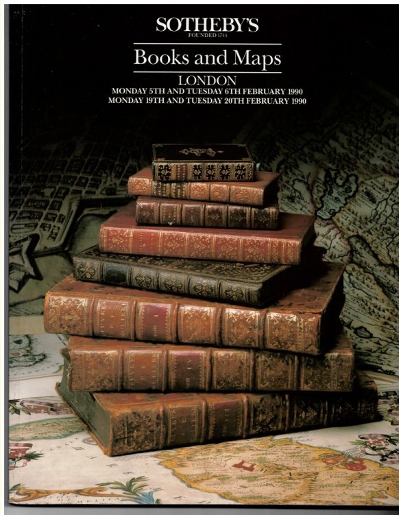 Books and Maps. London. Monday 5th and Tuesday 6th February 1990. Monday 19th and Tuesday 20th February 1990.