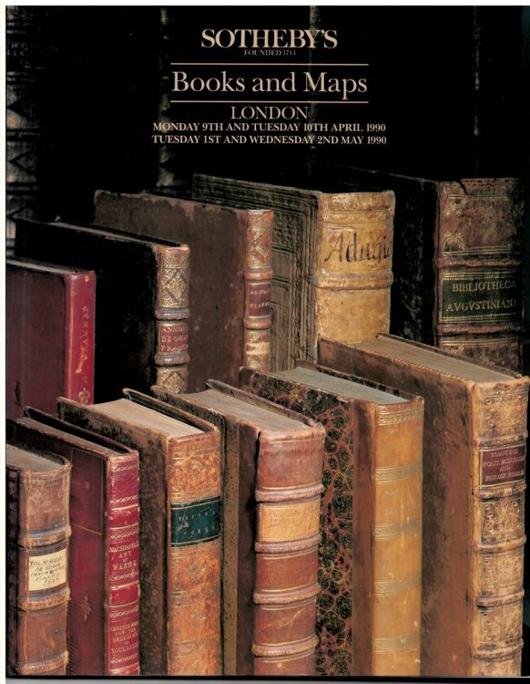 Books and Maps. London. Monday 9th and Tuesday 10th April 1990. Tuesday 1st and Wednesday 2nd May 1990.