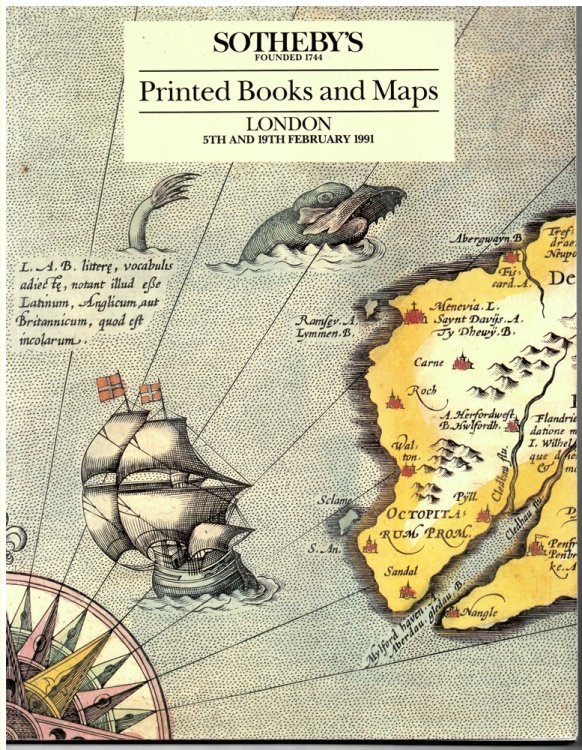 Printed Books and Maps. London. 5th and 19th February 1991