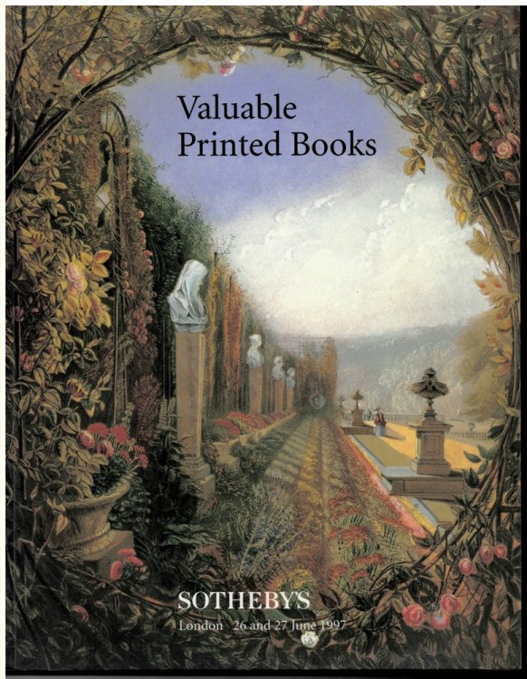 Valuable Printed Books. London 26 and 27 June 1997
