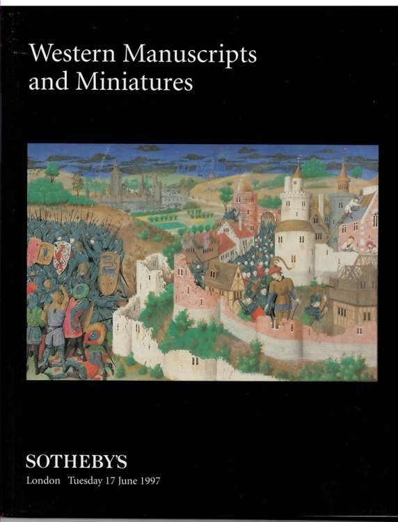 Western Manuscripts and Miniatures. London. Tuesday 17 June 1997
