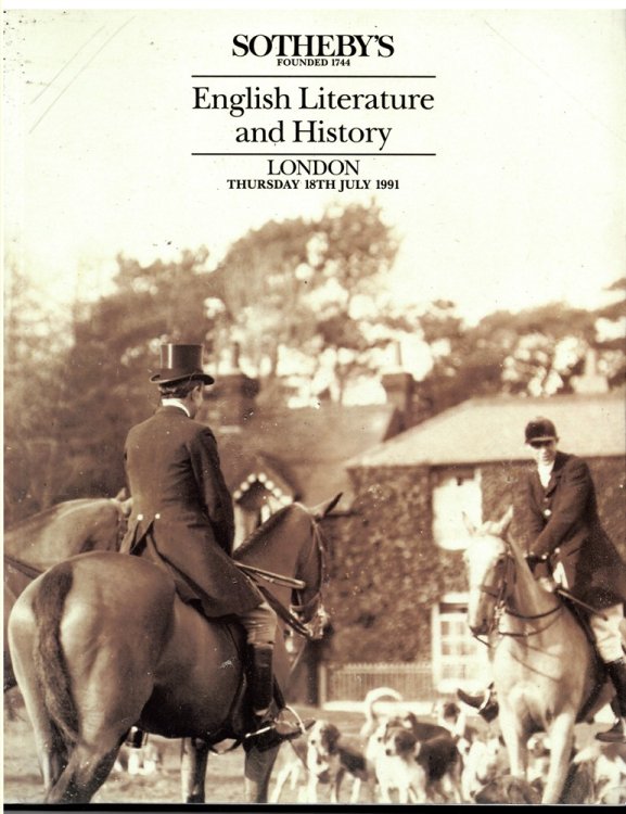 English Literature and History. London. Thursday 18th July 1991