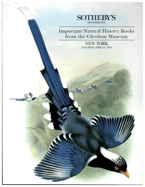 Important Natural History Books from the Glenbow Museum. New York. Saturday, April 23, 1994