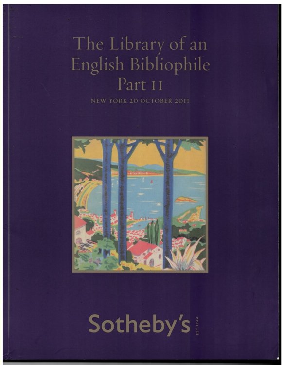 The Library of an English Bibliophile Part II. New York 20 October 2011