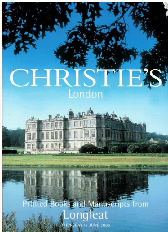 Printed Books and Manuscripts from Longleat. Thursday 13 June 2002