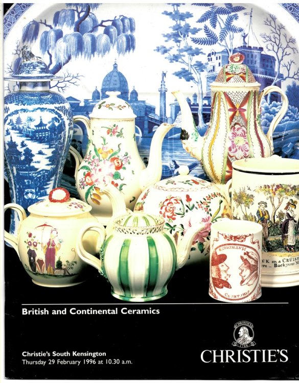 British and Continental Ceramics. South Kensington 29 February 1996
