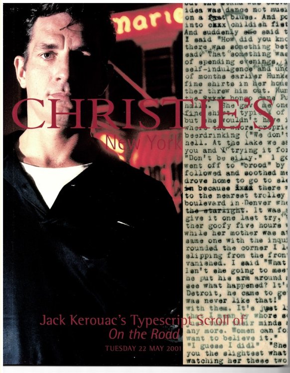 Jack Kerouac's Typescript Scroll of on the Road. Tuesday 22 May 2001