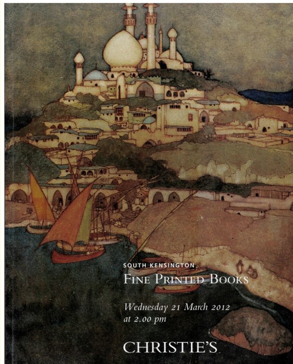 South Kensington. Fine Printed Books and Manuscripts. Wednesday 21 March 2012