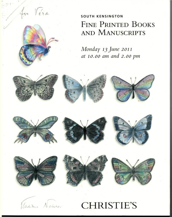 South Kensington. Fine Printed Books and Manuscripts. Monday 13 June 2011