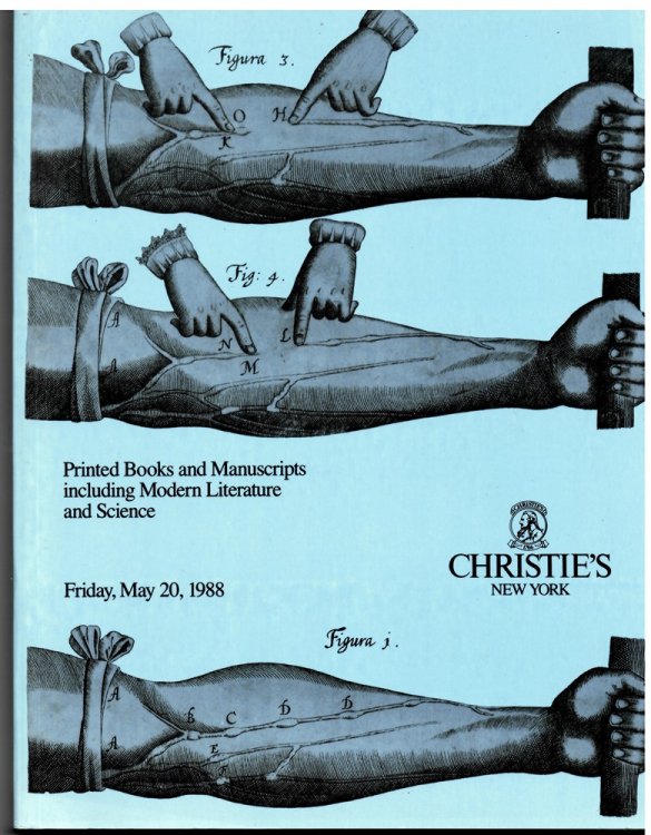 Printed Books and Manuscripts Including Modern Literature and Science. New York. Friday, May 20, 1988