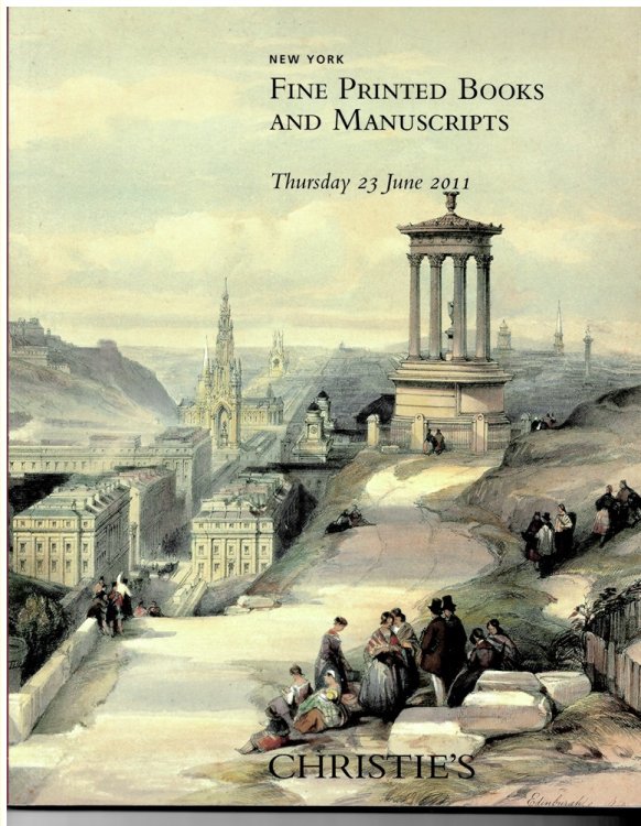 Fine Printed Books and Manuscripts. New York. Thursday 23 June 2011