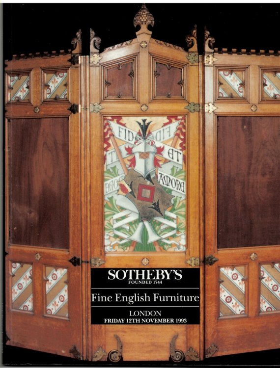 Fine English Furniture. London. Friday 12th November 1993