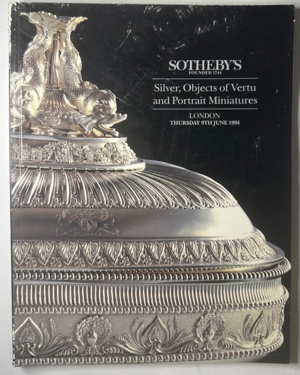 Silver, Objects of Vertu and Portrait Miniatures. London. Thursday 9th June 1994