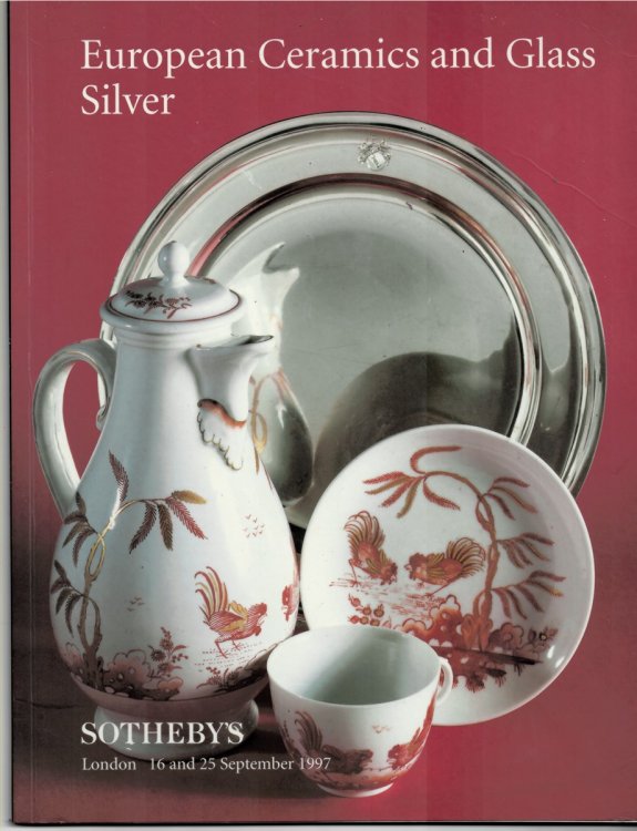 European Ceramics and Glass Silver. London 16 and 25 September 1997