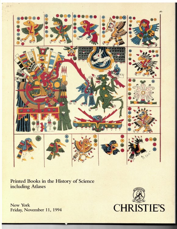 Printed Books in the History of Science Including Atlases. New York. Friday, November 11, 1994