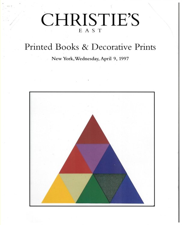 Printed Books & Decorative Prints. New York. Wednesday, April 9, 1997