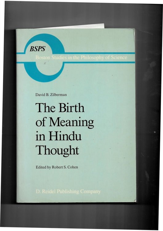 The Birth of Meaning in Hindu Thought (Boston Studies in the Philosophy and History of Science) Zilberman, David B. and Cohen, Robert S.