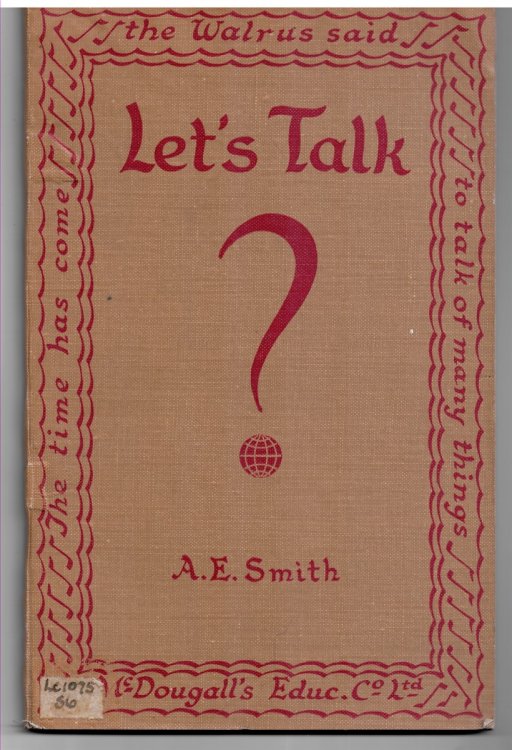 Let's Talk. a Pictorial Approach to Thinking, Speaking and Writing