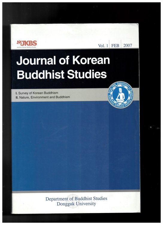 Journal of Korean Buddhist Studies: Vol1 Feb. 2007