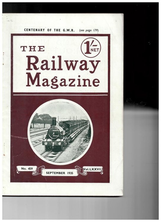 The Railway Magazine - No. 459 - September 1935 (Centenary of the G. W. R.)