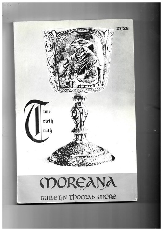 Moreana. Bulletin Thomas More. Dcembre 1970. No. 27-28