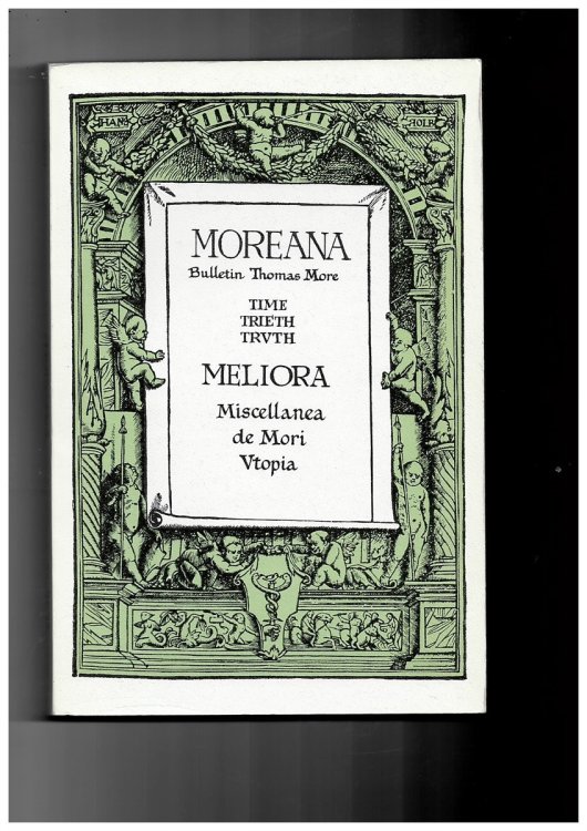 Moreana. Bulletin Thomas More. November 1971. No. 31-32